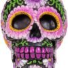 Magicun N.Giftware~Sugar Petal Skull Figurine 15cm Black
