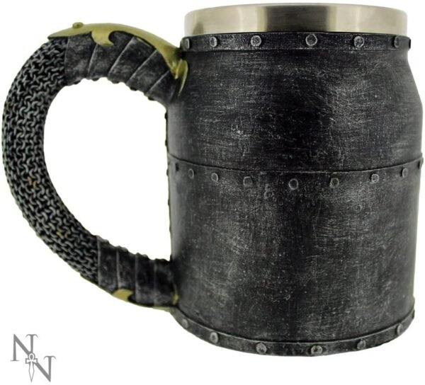 Mythology Collection~ Crusader Tankard Mug 16cm Grey