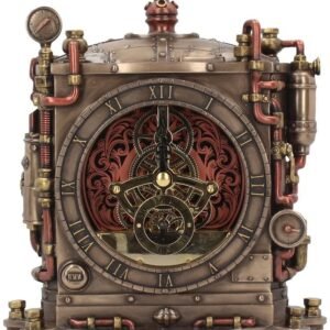 Steampunk Collection~Horologist Clock 25cm Bronze, Polyresin, 20cm