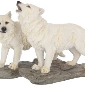 Animal Collection~ Watchers Set of 2 15.6cm Figurine, White