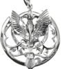 Magicun Altar~Sterling Silver Queen of Heaven Goddess Pendant 1.75 Inches Diameter