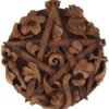 Magicun Altar~Cimaruta Pentacle Wall Plaque Wood Finish