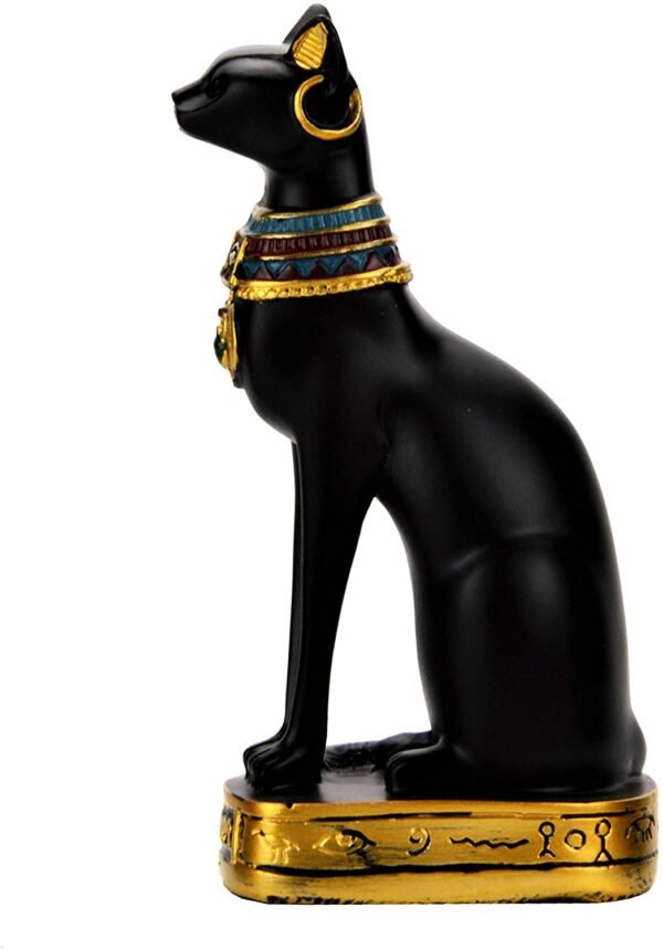 Magicun  Collection~NileCart Egyptian Bastet Collectible Figurine Cat Goddess Statue - Made in Egypt (Medium 5.4 inches Tall)