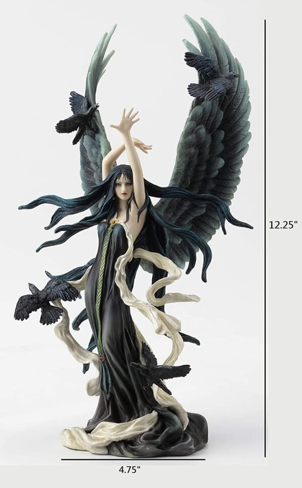 Magic  Collection~12.25 Inch Faery of Ravens by Nene Thomas Goth Fairy Figurine Hand Painted Sculpture