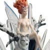 Magicun  Collection~9.63 Inch Fantasy Animal Companion Snow Crystal Fairy by Melanie Delon Figurine Cast Resin Hand Painted Statue Transparent Resin Wolf Figurine