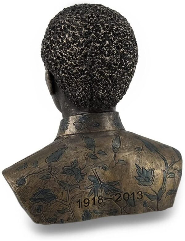 Magic  Collection~Bronze Finished Nelson Mandela Mini-Bust Statue