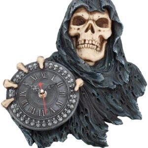 Dark Collection~Face of Time Clock 33cm Black