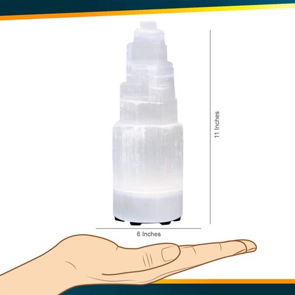 Selenite Crystal Lamp Crystal Light Lamp, Healing & Meditation Extra Large Crystal