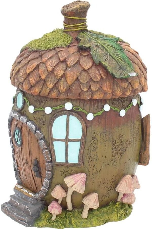 Nemesis Now Acorn Fairy House Figurine 18.5cm Brown, Resin
