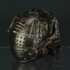 Magicun  Collection~Steampunk Style Human Skull Bronze Finished Statue with Movable Jaw