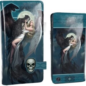 Artist Collections~ Angel and The Reaper James Ryman Embossed Purse 18.5cm Blue, PU