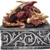 Fantasy Collection~ Dragon Safehold 8.4cm Set of 4, Boxes, Resin, Multi-Coloured