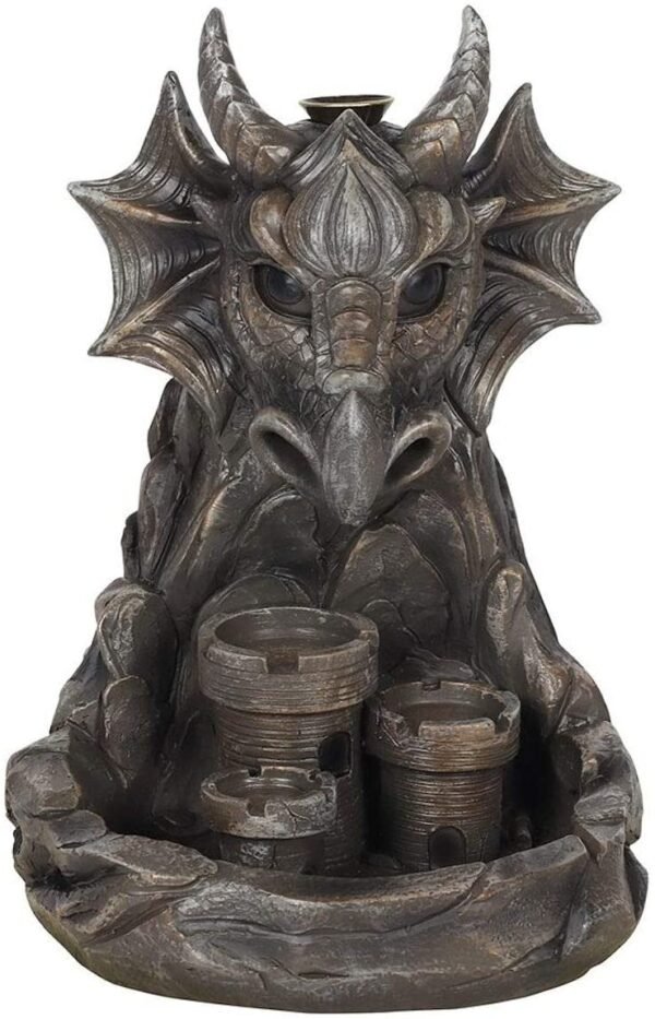 Spirit of Equinox Grey Dragon Backflow Incense Burner Incense Cone Back Flow Burner Gift