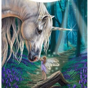 Artist Collections~ Lisa Parker Fairy Whispers Unicorn Throw Blanket, Polyester, Blue, 160cm