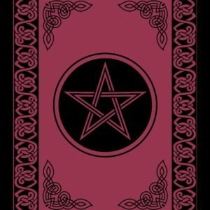 Witchcraft~Pentagram Tapestry Red & Black 72" x 108"