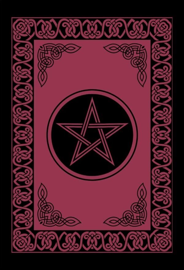 Witchcraft~Pentagram Tapestry Red & Black 72" x 108"