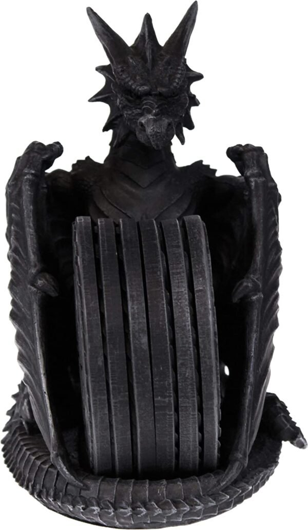 Fantasy Collection~ Dragons Lair Coaster Set Coaster 22cm Black