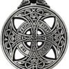 Soloman Pentant~Pewter Large Celtic Love Knot Pendant Rune Necklace - 1 3/8 Inch Diameter