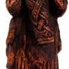 Magicun Altar~Dryad Design Skadi Figurine - Norse Goddess of Winter - Wood Finish