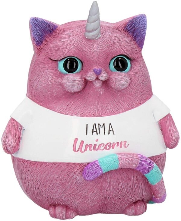 Animal Collection~ B4091M8 Unicorn Figurine 8.5cm Red, Resin, One Size