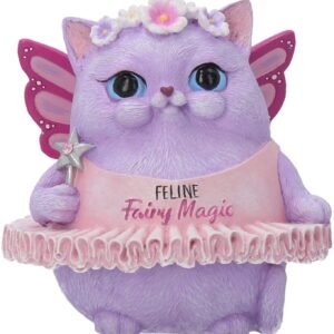 Magicun N.Giftware~Feline Fairy Magic Figurine 16cm Purple, Resin, One Size