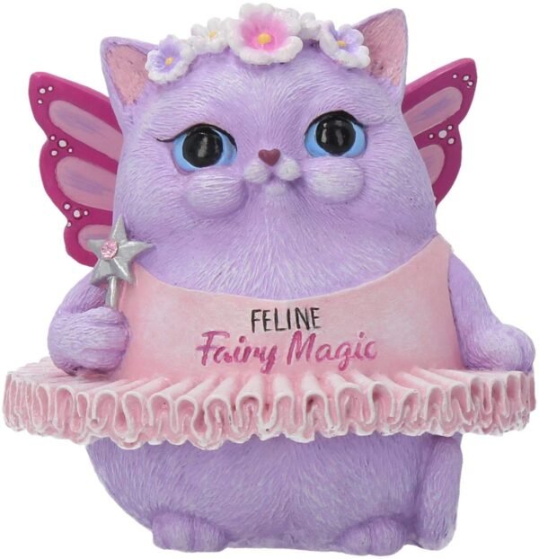 Magicun N.Giftware~Feline Fairy Magic Figurine 16cm Purple, Resin, One Size