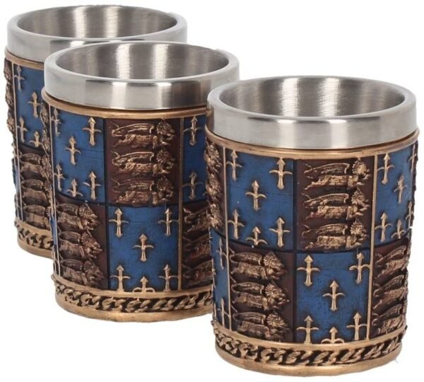 Mythology Collection~ Medieval (Set of Four) Shot Glasses 12cm Blue
