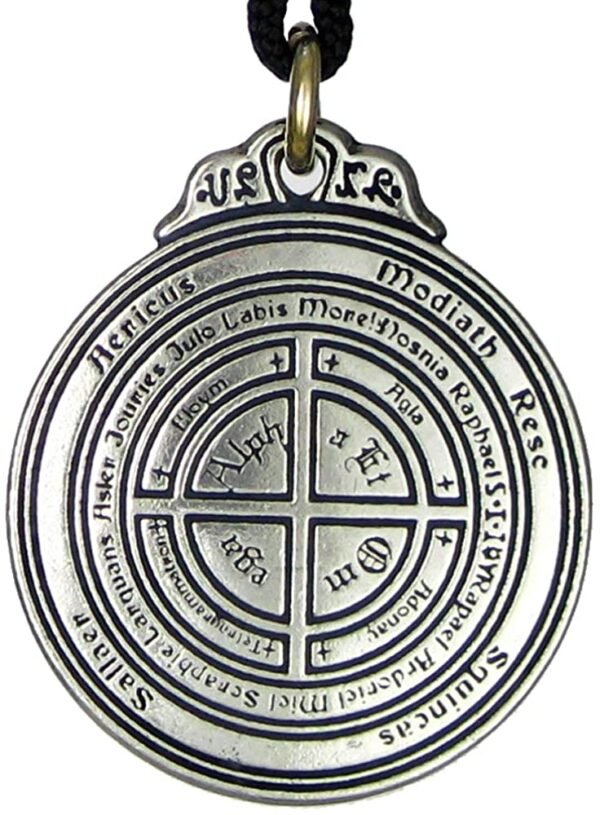 Soloman Pentant~Pewter Talisman for Poets Writers and Actors Pentacle Pendant - 1.25 Inch Diameter