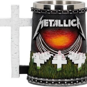 Band Merchandise~ Metallica-Master of Puppets Tankard, Resin, Black, 14.5cm