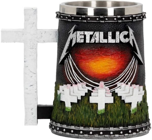 Band Merchandise~ Metallica-Master of Puppets Tankard, Resin, Black, 14.5cm