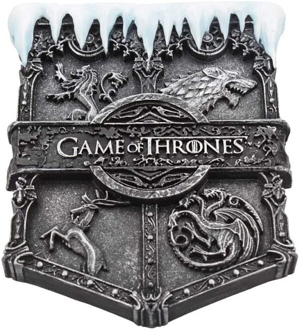 Magicun N.Giftware~Ice Sigil Magnet 8cm Game of Thrones, Silver
