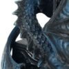 Artist Collections~ B3602J7 Draco Clock Anne Stokes 17.8cm, Resin, Blue, One Size
