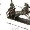 Magic  Collection~Nefertiti Egyptian Queen Driving Horse Drawn Chariot Statue