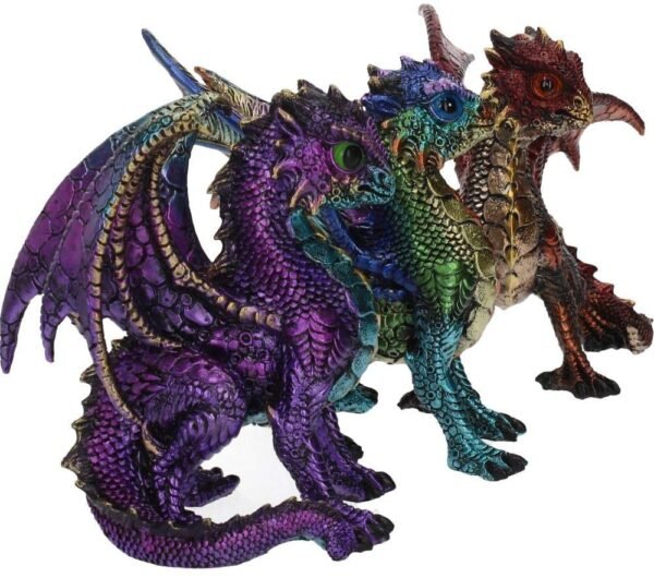 Fantasy Collection~ Scaled Squad Set of 3, Resin, Multi-Coloured, One Size