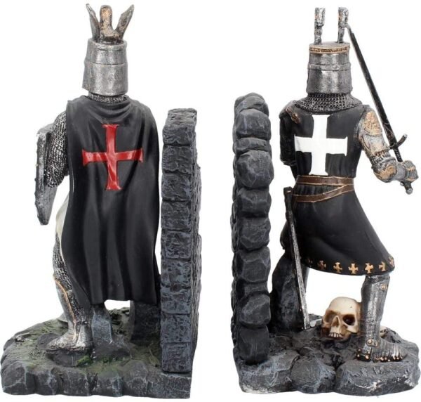 Mythology Collection~ The Duel Bookends 24cm Grey