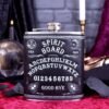 Magicun N.Giftware~Black White Spirit Board Drinking Hip Flask, us:one Size