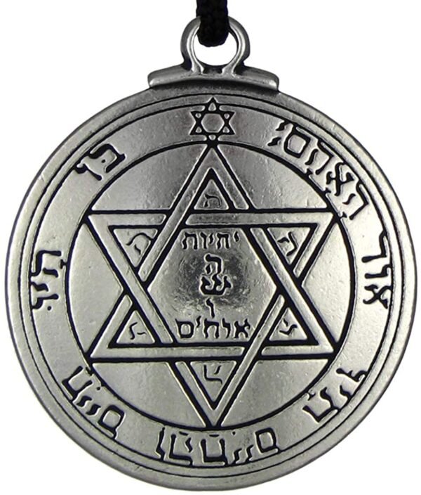 Soloman Pentant~Pewter Key of Solomon Pentacle of Mars Talisman Pendant