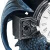 Artist Collections~ B3602J7 Draco Clock Anne Stokes 17.8cm, Resin, Blue, One Size