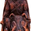 Magicun Altar~Dryad Design Freyr Norse God of Harvest Figurine - Wood Finish