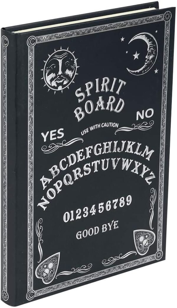 Wiccan Collection~Embossed Journal Black and White Spirit Board 17cm, Coated, Wood Free Paper