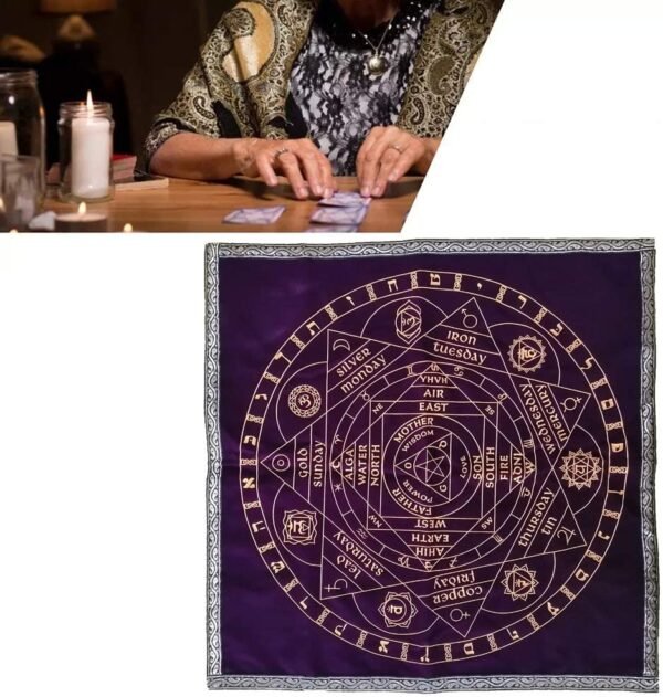 12 Constellations Tablecloth Astrology Tarot Divination Cards Table Cloth Tapestry  Altar Tarot Card Cloth Tablecloth
