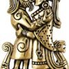 Bronze Viking Kiss Norse Love Blessing Rune Pendant