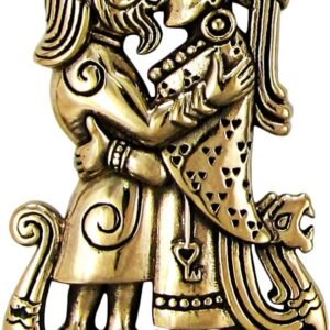 Bronze Viking Kiss Norse Love Blessing Rune Pendant