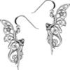Sterling Silver Pagan Pentacle Faerie Earrings