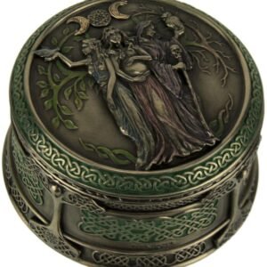 Magic  Collection~Celtic Triple Goddess Maiden Mother Crone Trinket Box