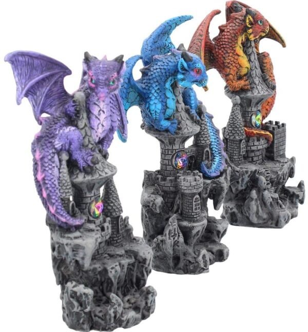 Fantasy Collection~ Protectors of The Keep 5.5cm Set of 3, Resin, Multi-Coloured