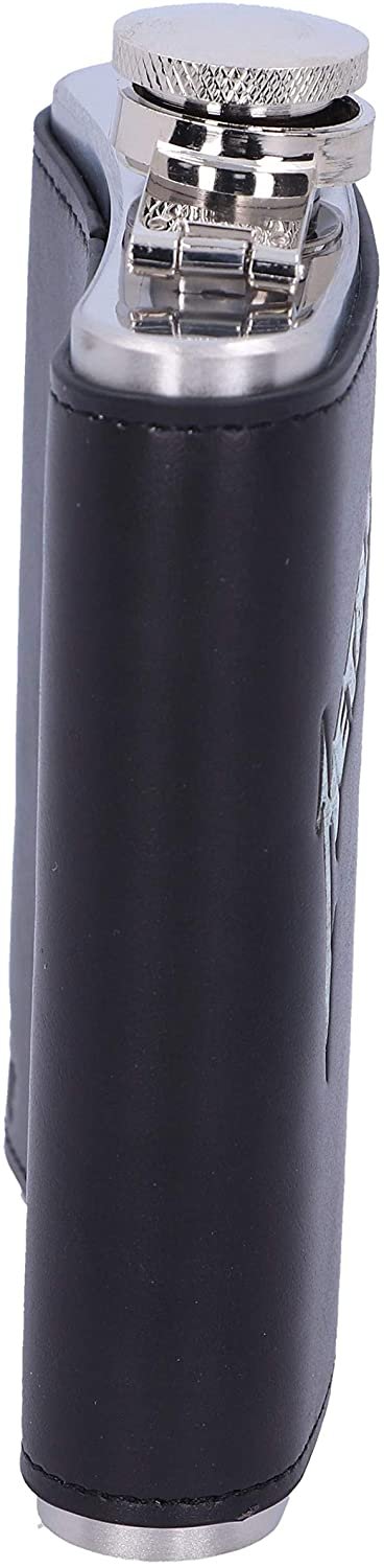 Band Merchandise~ Officially Licensed Metallica Black Album Hip Flask, Stainless Steel, 7cm