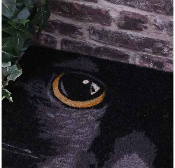 Animal Collection~ Cat Doormat 45 x 75cm Black