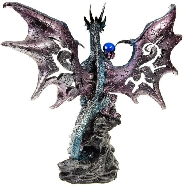 Fantasy Collection~ Blue Dragon Protector Figurine 26cm Blue