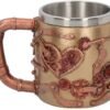 Steampunk Collection~Steaming Tankard Mug 13cm Bronze